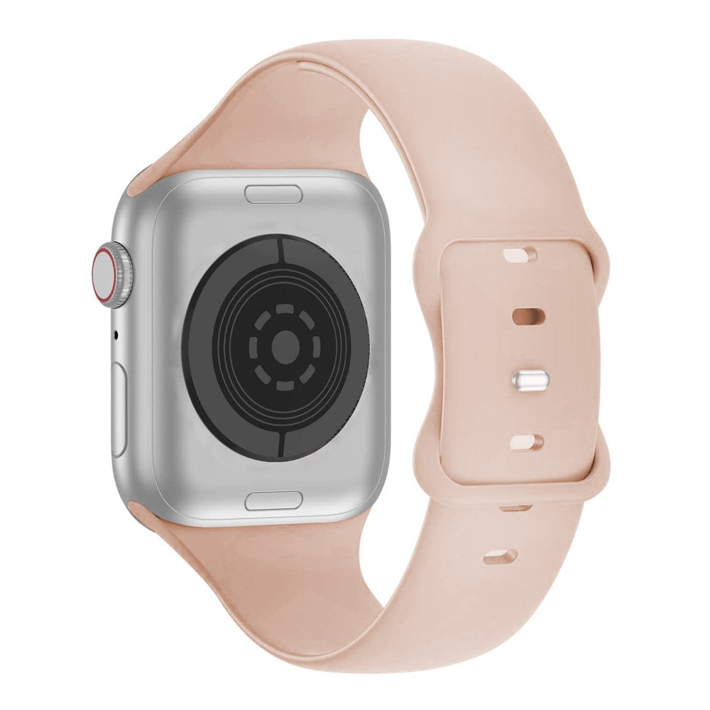 Rigtigt Fint Silikone Universal Rem passer til Apple Smartwatch - Pink#serie_1