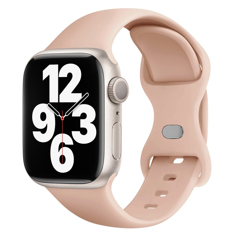 Rigtigt Fint Silikone Universal Rem passer til Apple Smartwatch - Pink#serie_1