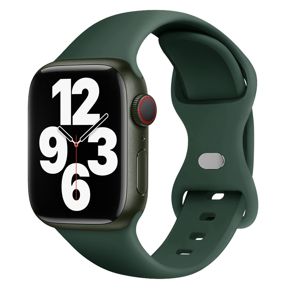 Rigtigt Fint Silikone Universal Rem passer til Apple Smartwatch - Grøn#serie_3