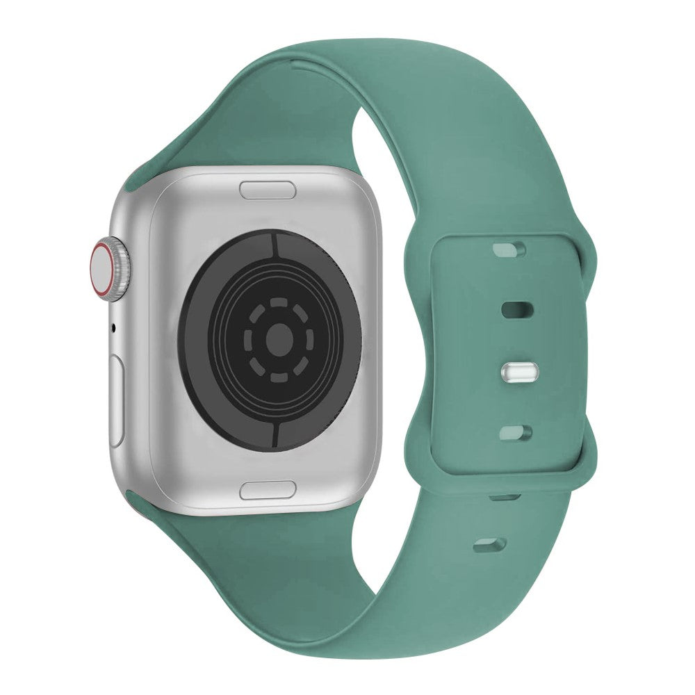 Rigtigt Fint Silikone Universal Rem passer til Apple Smartwatch - Grøn#serie_10