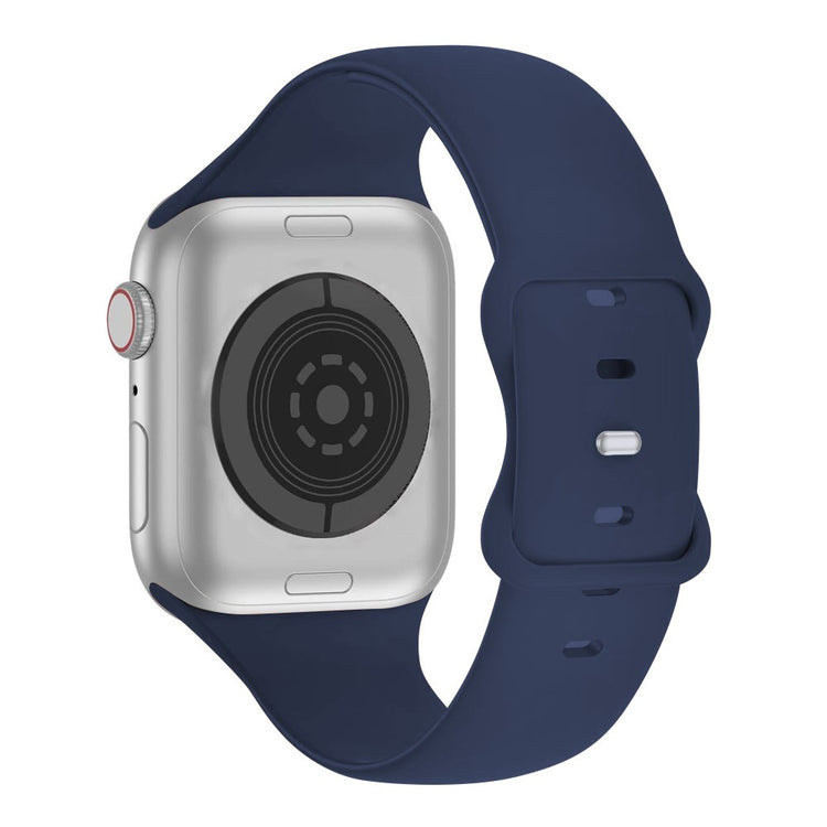 Rigtigt Fint Silikone Universal Rem passer til Apple Smartwatch - Blå#serie_11