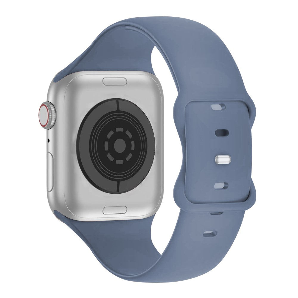 Rigtigt Fint Silikone Universal Rem passer til Apple Smartwatch - Sølv#serie_14