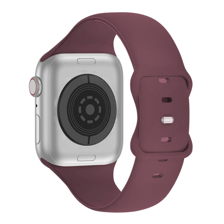 Rigtigt Fint Silikone Universal Rem passer til Apple Smartwatch - Lilla#serie_15