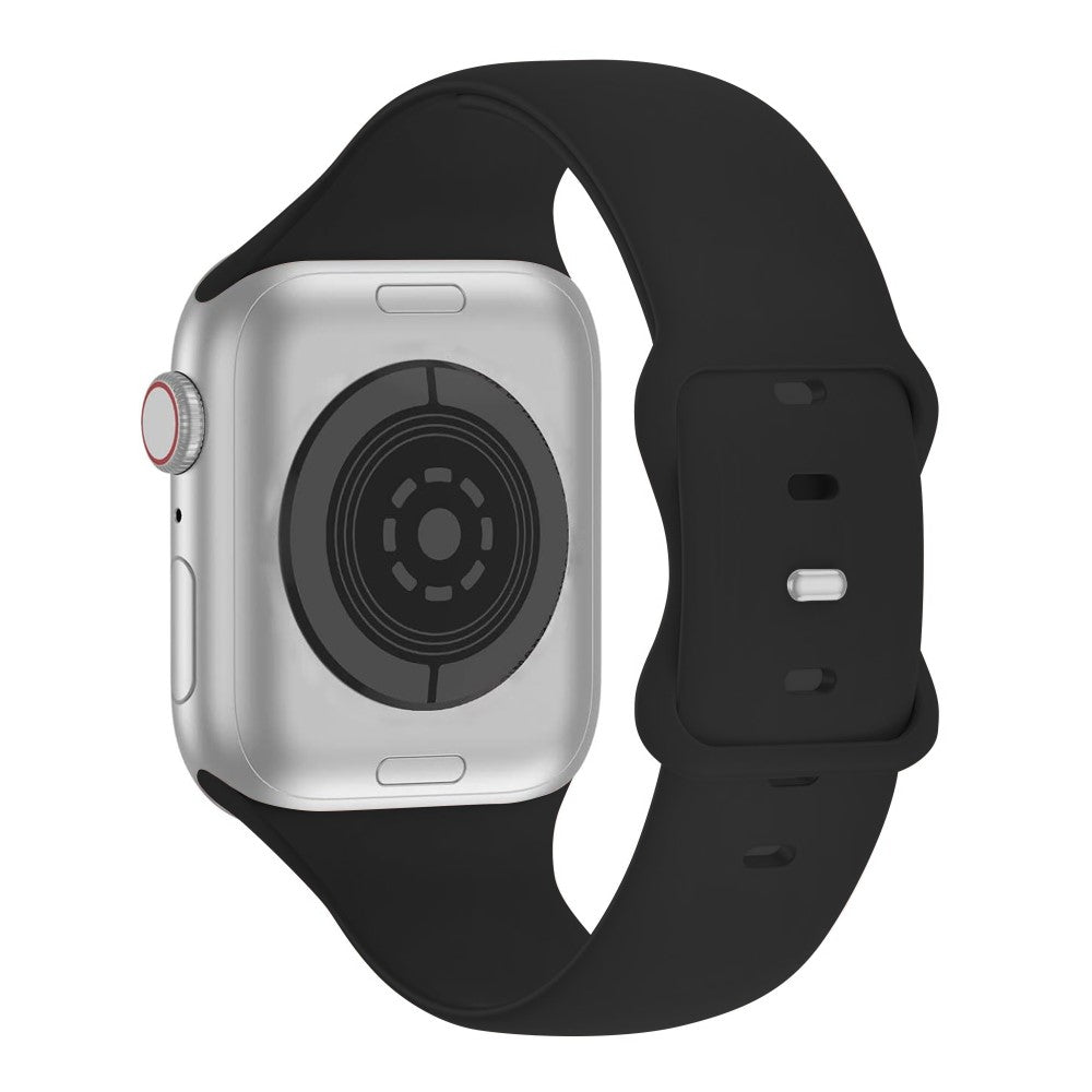 Flot Silikone Universal Rem passer til Apple Smartwatch - Sort#serie_5