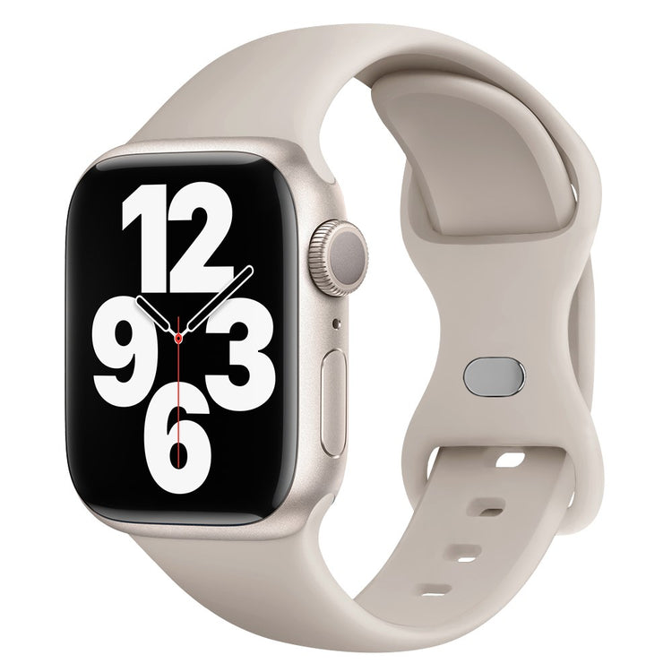 Flot Silikone Universal Rem passer til Apple Smartwatch - Hvid#serie_12