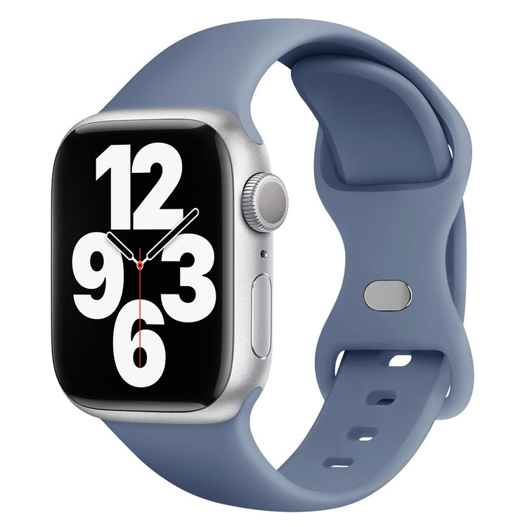 Flot Silikone Universal Rem passer til Apple Smartwatch - Sølv#serie_15