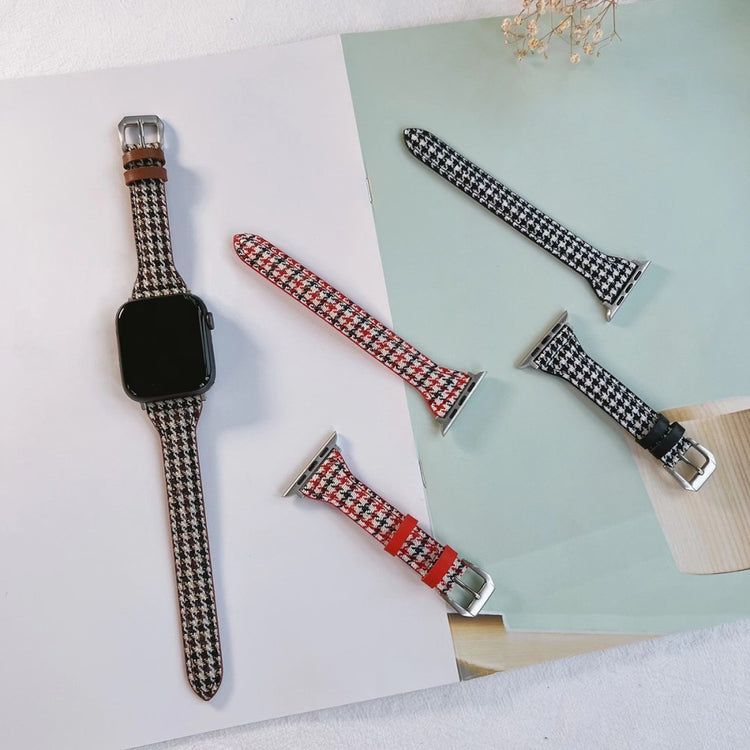 Super Flot Ægte Læder Universal Rem passer til Apple Smartwatch - Brun#serie_1