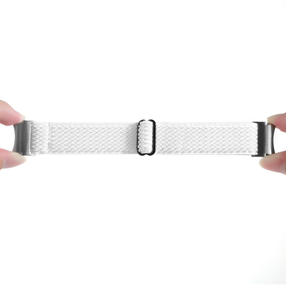 Stilfuld Nylon Universal Rem passer til Samsung Smartwatch - Hvid#serie_2
