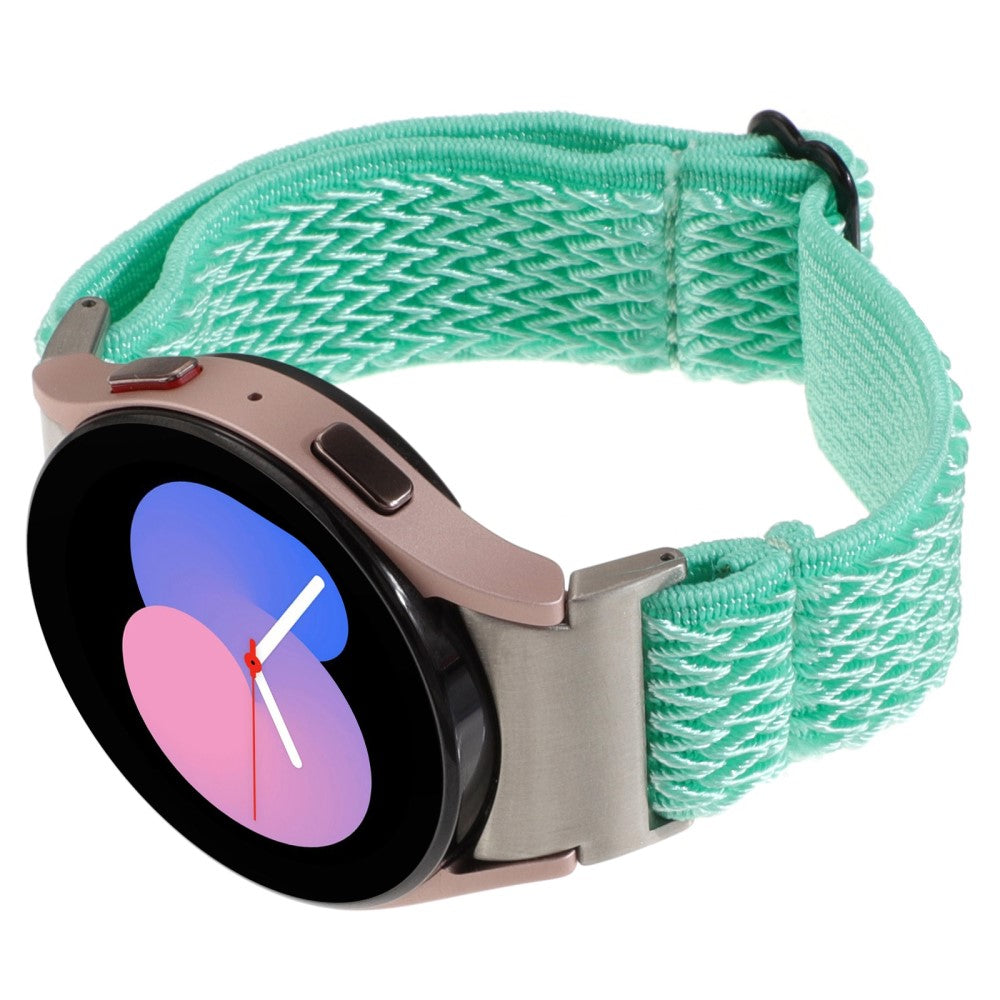 Stilfuld Nylon Universal Rem passer til Samsung Smartwatch - Grøn#serie_3