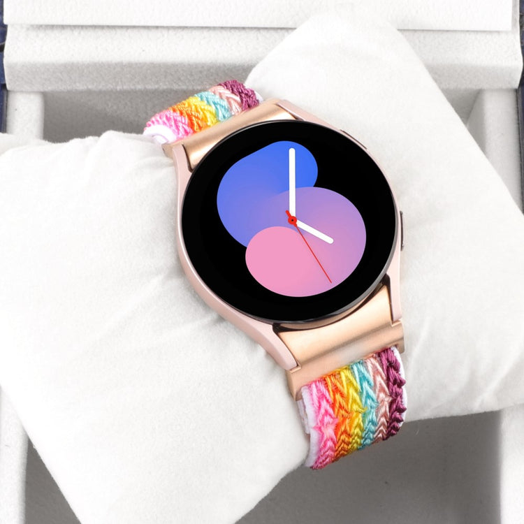 Stilfuld Nylon Universal Rem passer til Samsung Smartwatch - Flerfarvet#serie_4