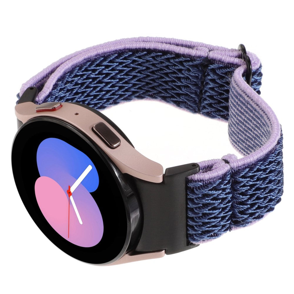 Stilfuld Nylon Universal Rem passer til Samsung Smartwatch - Blå#serie_12