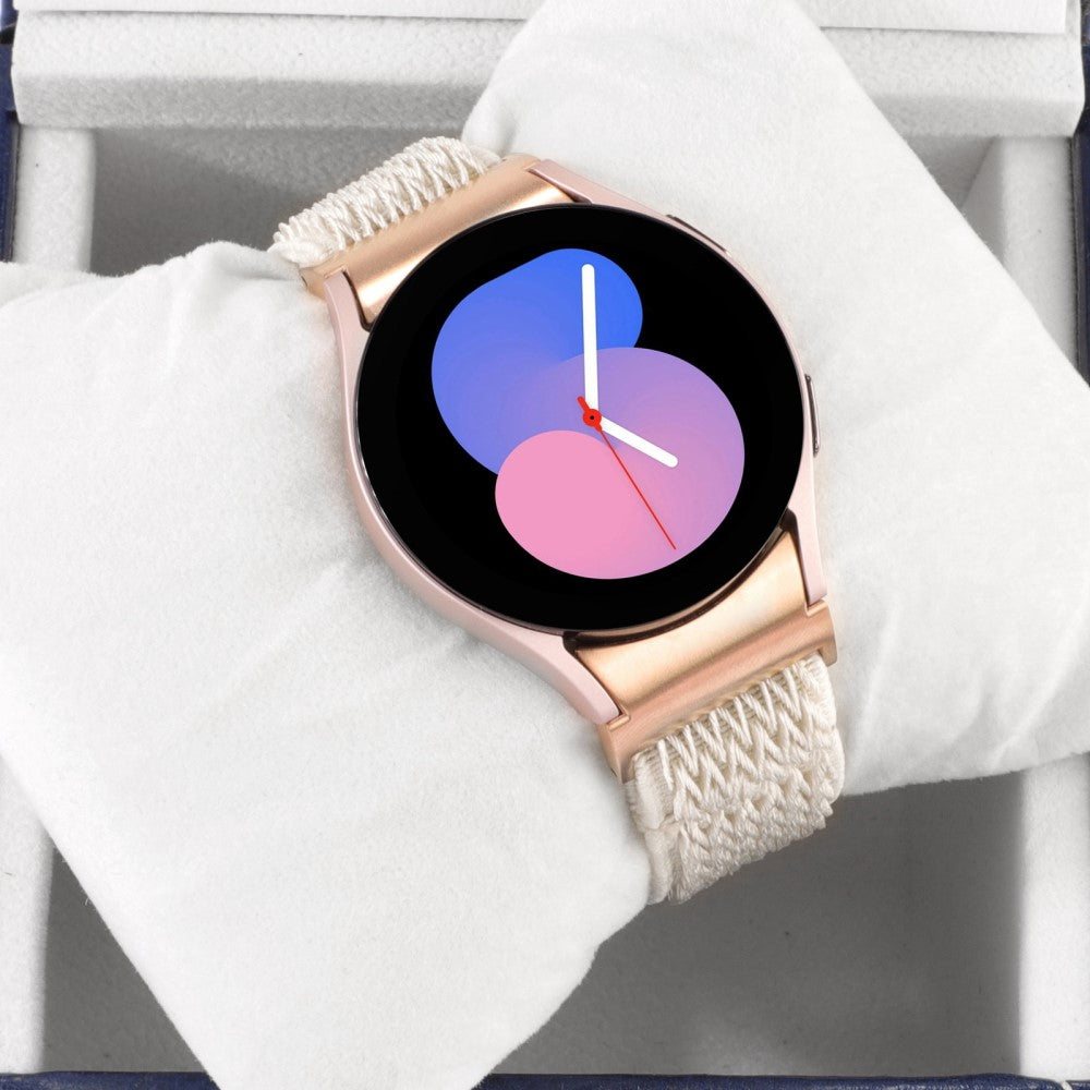 Stilfuld Nylon Universal Rem passer til Samsung Smartwatch - Brun#serie_13
