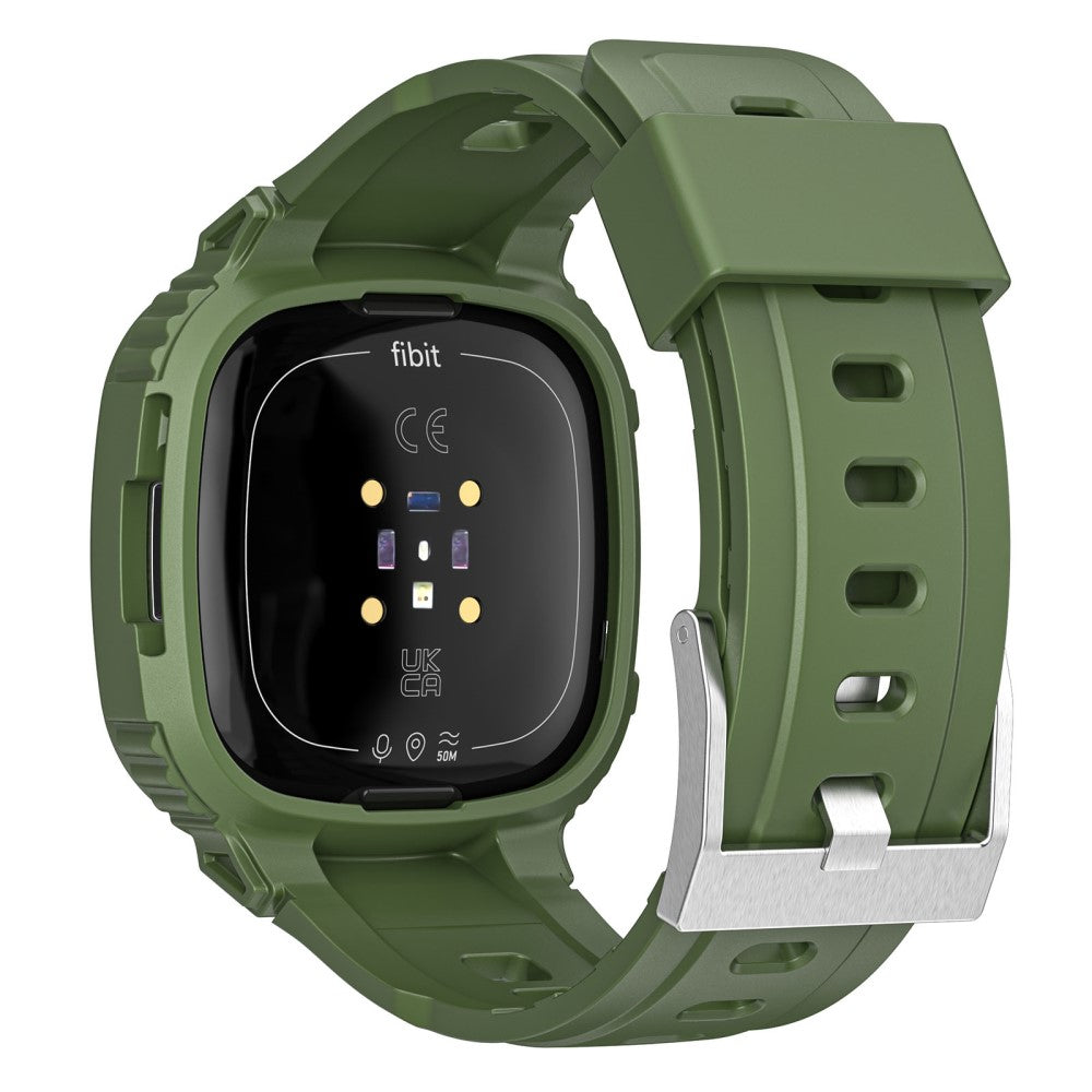 Helt Vildt Flot Silikone Universal Rem passer til Fitbit Smartwatch - Grøn#serie_3