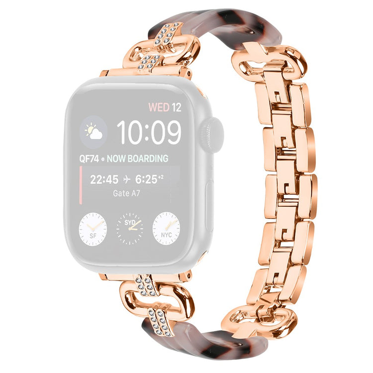 Meget Sejt Metal Og Plastik Universal Rem passer til Apple Smartwatch - Pink#serie_5