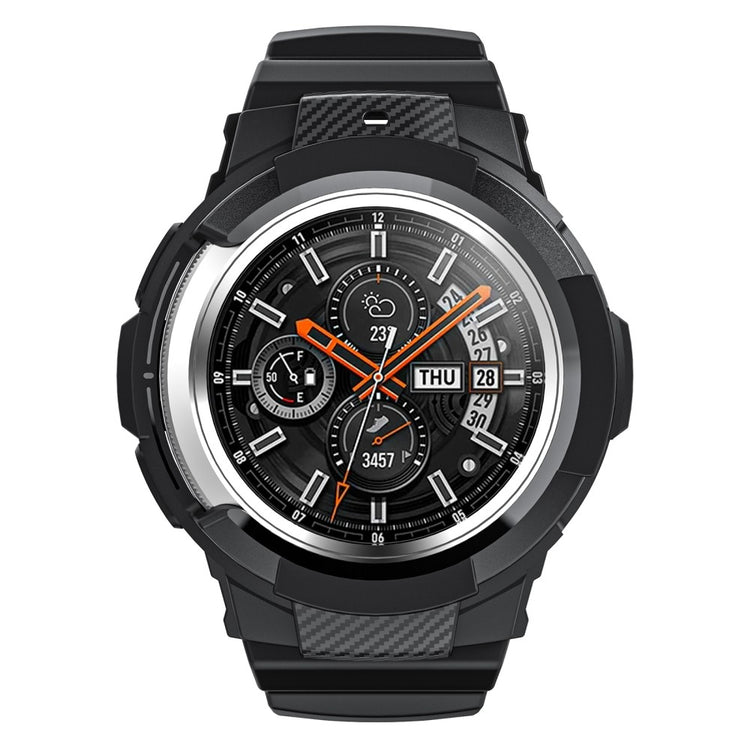 Sejt Silikone Rem passer til Samsung Galaxy Watch 4 Classic (42mm) - Sort#serie_1