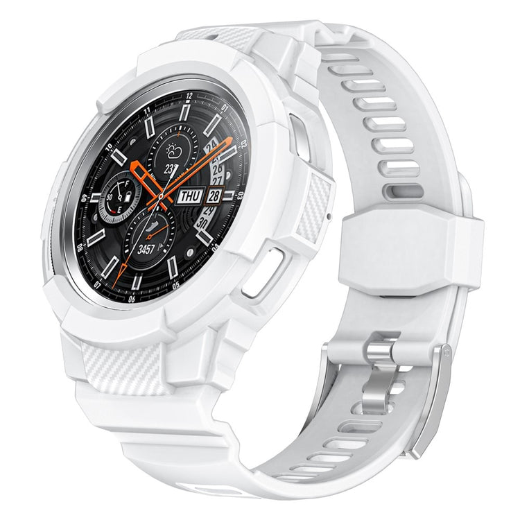 Sejt Silikone Rem passer til Samsung Galaxy Watch 4 Classic (42mm) - Hvid#serie_2