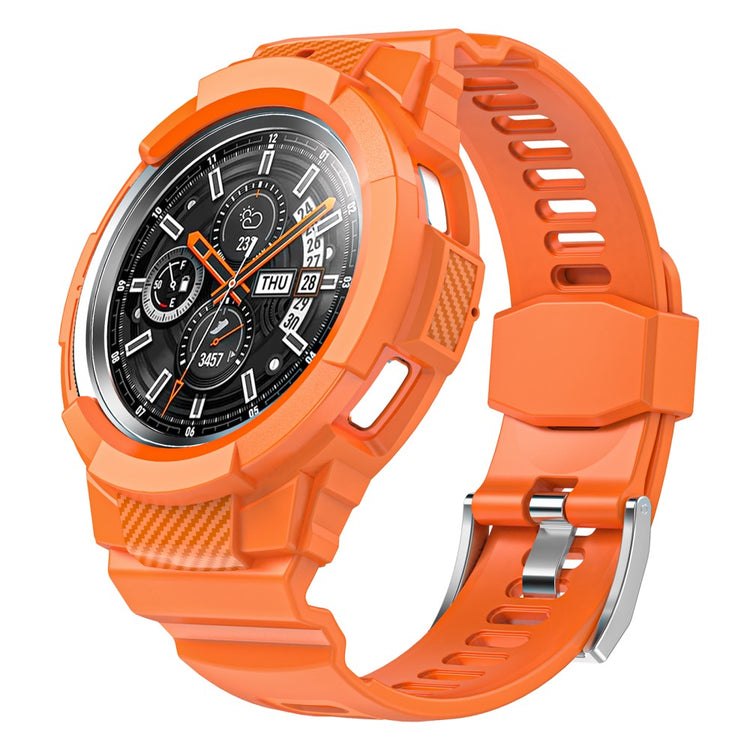 Sejt Silikone Rem passer til Samsung Galaxy Watch 4 Classic (42mm) - Orange#serie_3