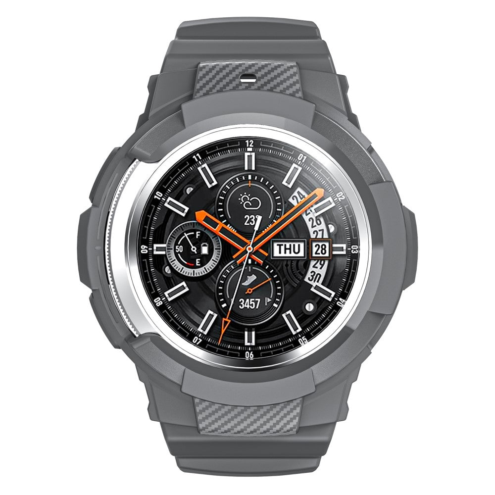 Sejt Silikone Rem passer til Samsung Galaxy Watch 4 Classic (42mm) - Sølv#serie_4