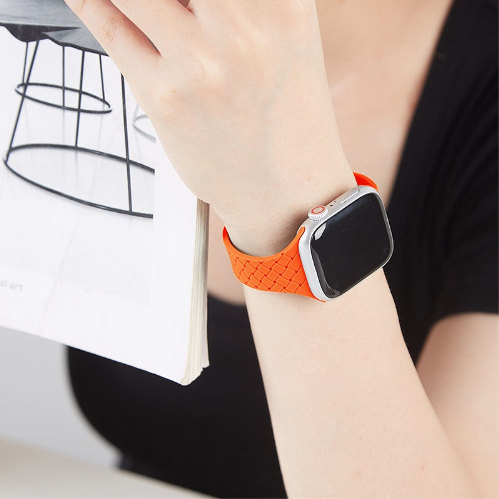 Vildt Rart Silikone Universal Rem passer til Apple Smartwatch - Orange#serie_2