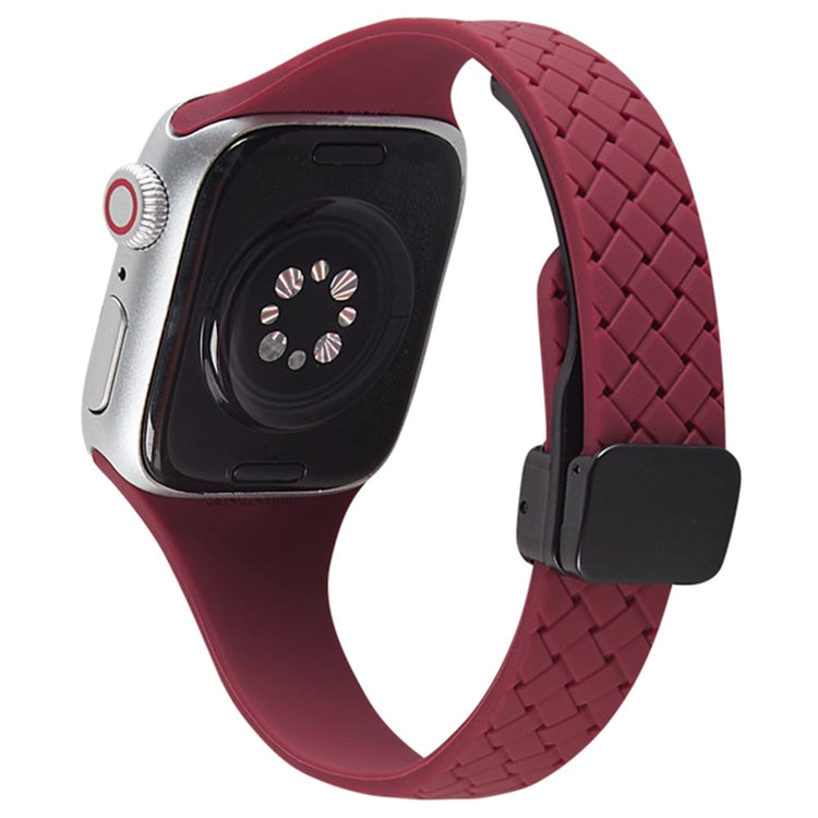 Vildt Rart Silikone Universal Rem passer til Apple Smartwatch - Rød#serie_3