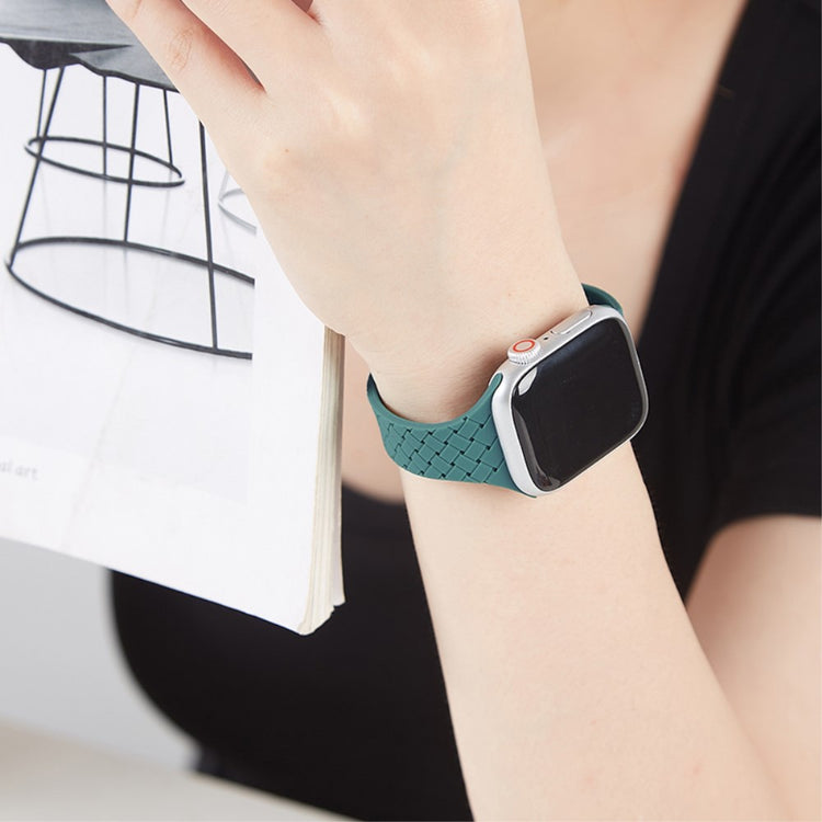 Vildt Rart Silikone Universal Rem passer til Apple Smartwatch - Grøn#serie_4
