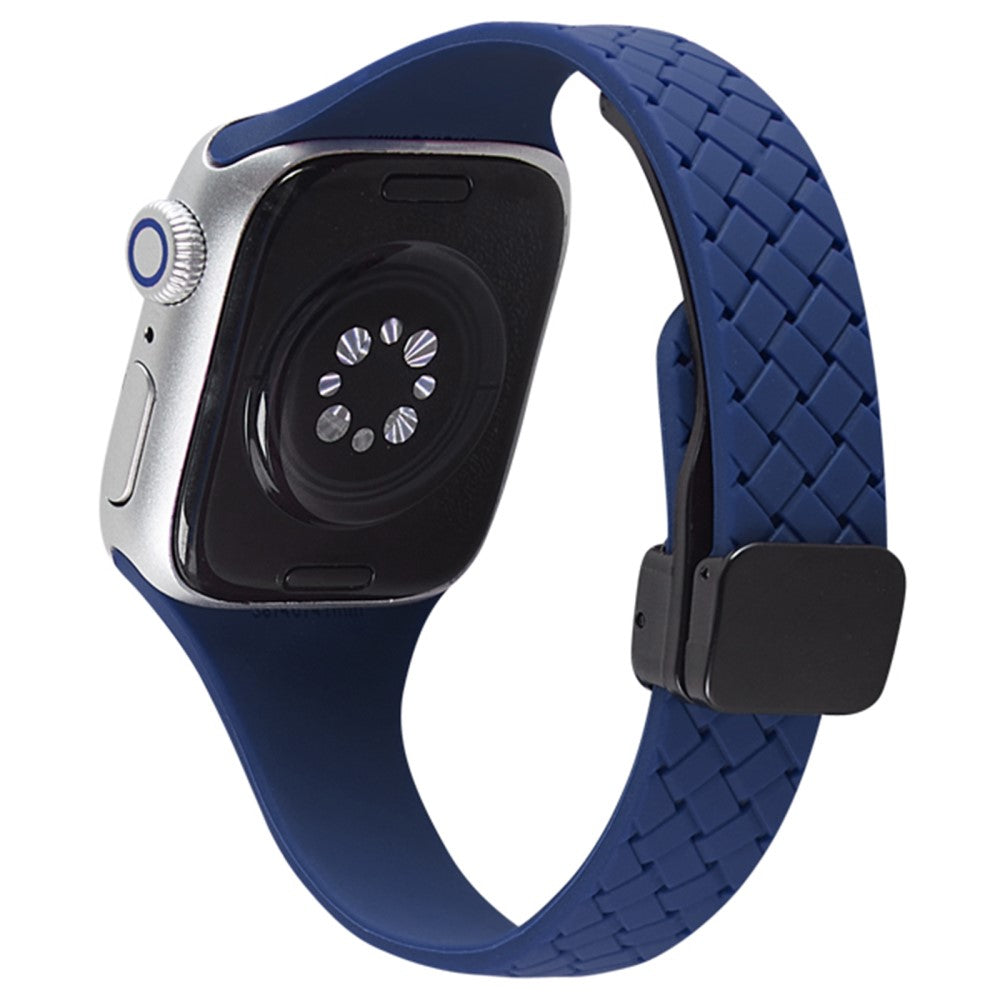 Vildt Rart Silikone Universal Rem passer til Apple Smartwatch - Blå#serie_7