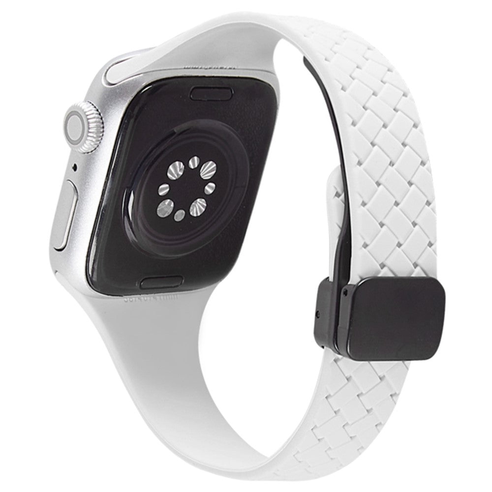 Vildt Rart Silikone Universal Rem passer til Apple Smartwatch - Hvid#serie_9