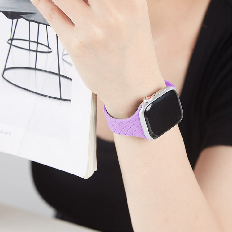 Vildt Rart Silikone Universal Rem passer til Apple Smartwatch - Lilla#serie_10