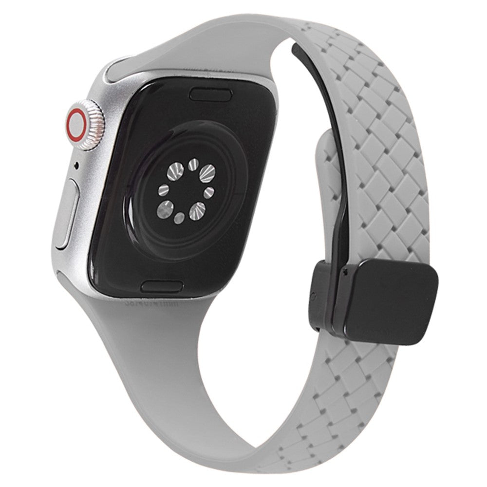 Vildt Rart Silikone Universal Rem passer til Apple Smartwatch - Sølv#serie_12