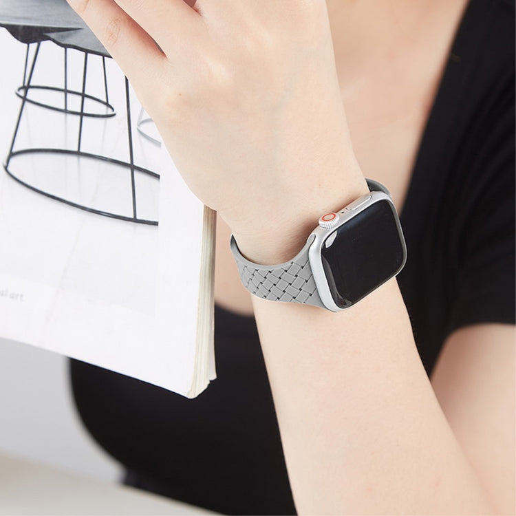 Vildt Rart Silikone Universal Rem passer til Apple Smartwatch - Sølv#serie_12