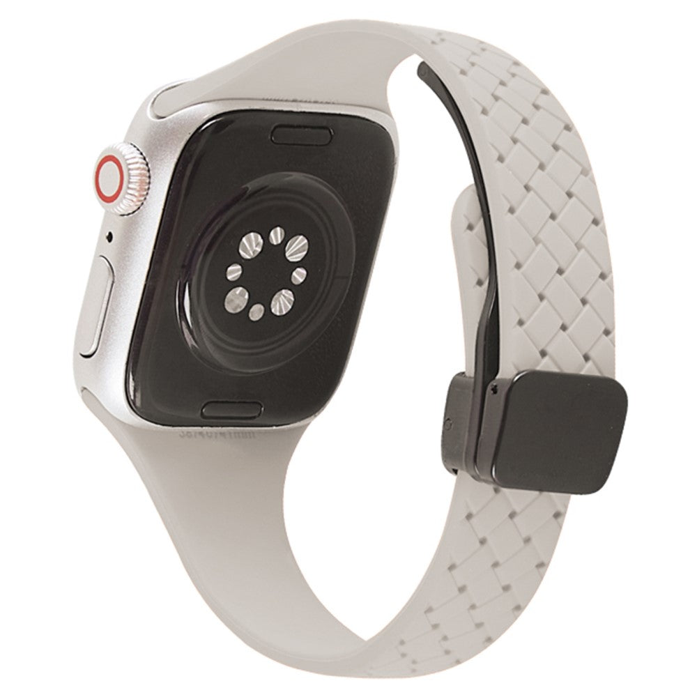 Vildt Rart Silikone Universal Rem passer til Apple Smartwatch - Hvid#serie_16