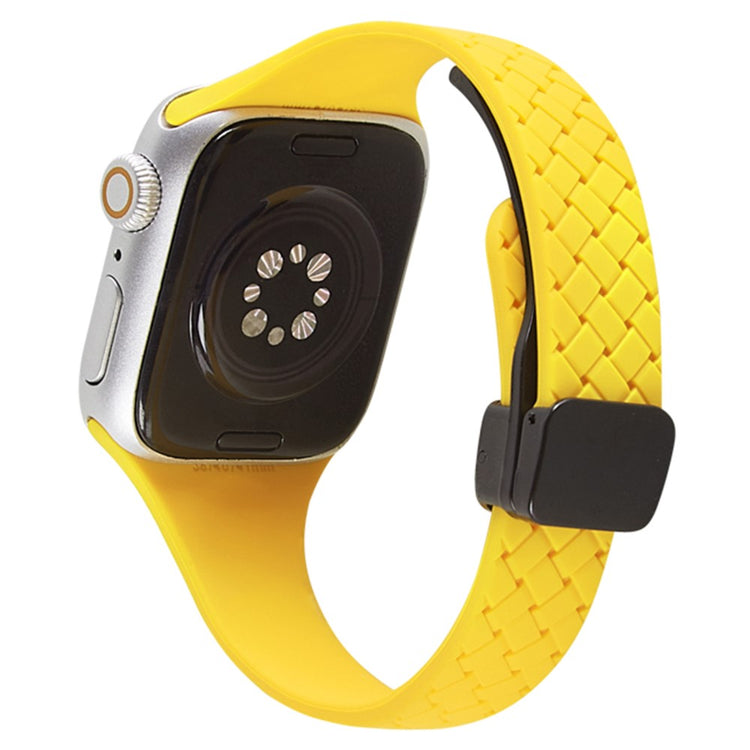 Vildt Rart Silikone Universal Rem passer til Apple Smartwatch - Gul#serie_18