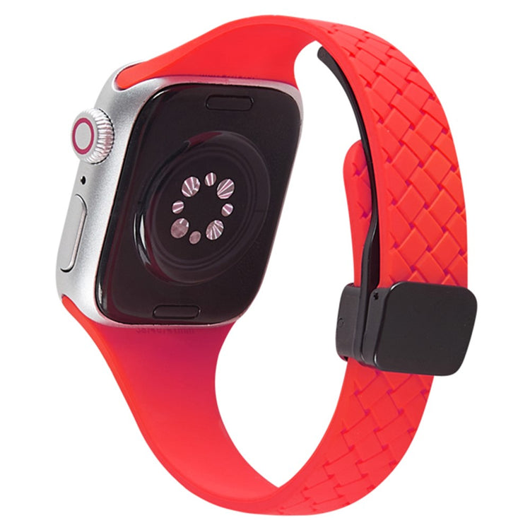 Vildt Rart Silikone Universal Rem passer til Apple Smartwatch - Rød#serie_19