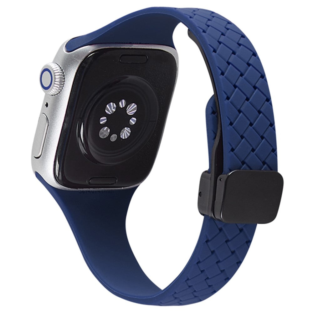 Holdbart Silikone Universal Rem passer til Apple Smartwatch - Blå#serie_7