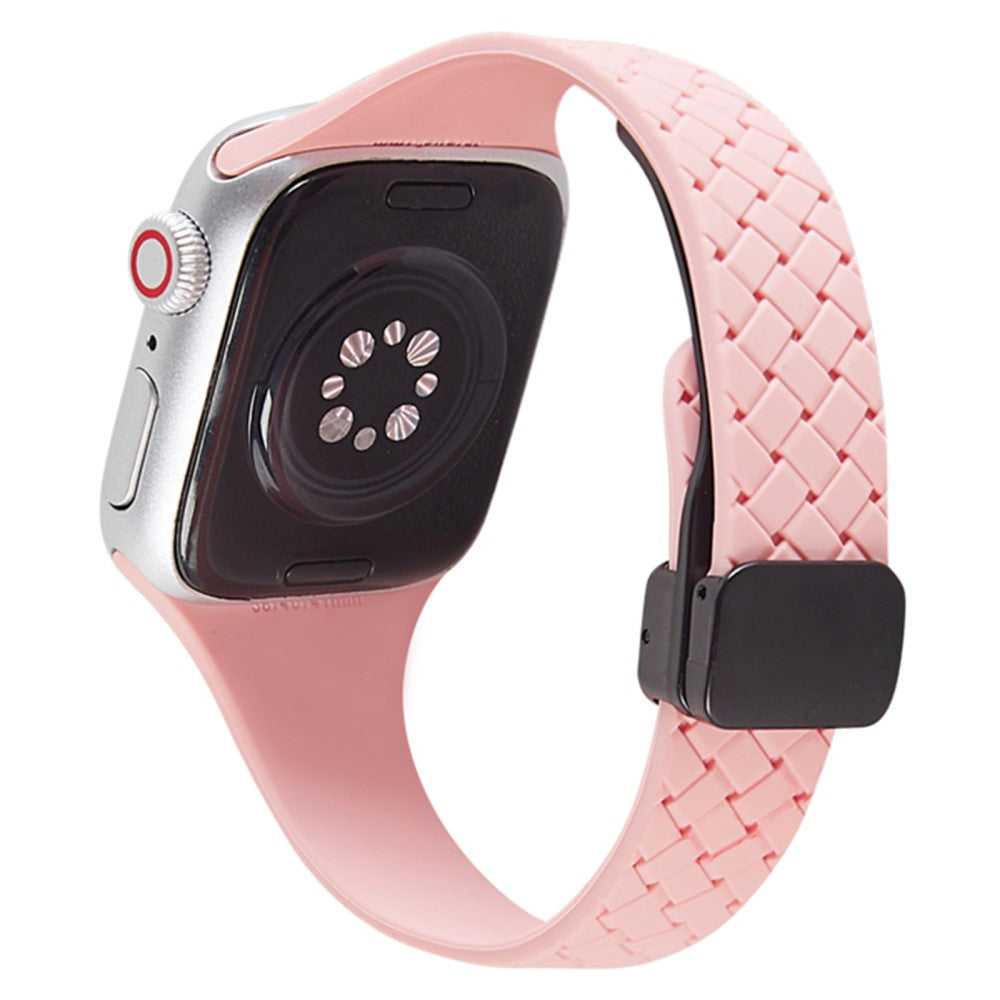 Holdbart Silikone Universal Rem passer til Apple Smartwatch - Pink#serie_8