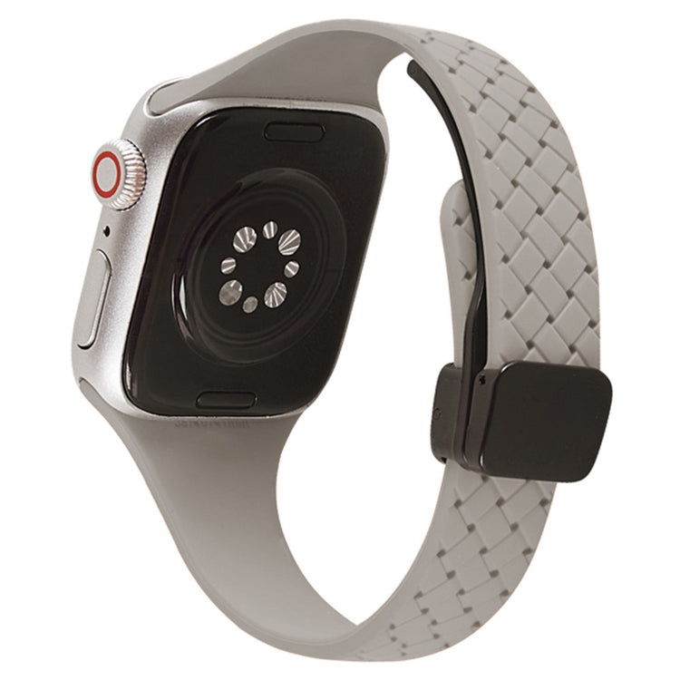 Holdbart Silikone Universal Rem passer til Apple Smartwatch - Sølv#serie_15