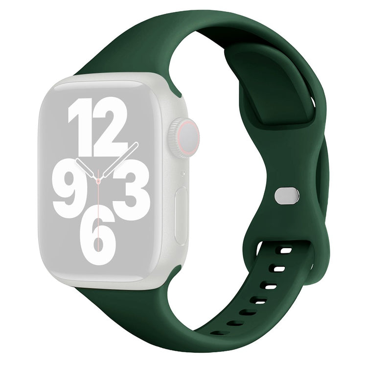 Rigtigt Fint Silikone Universal Rem passer til Apple Smartwatch - Grøn#serie_14