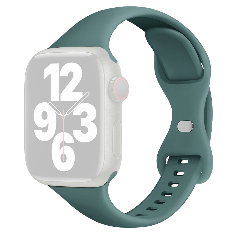 Rigtigt Fint Silikone Universal Rem passer til Apple Smartwatch - Grøn#serie_21