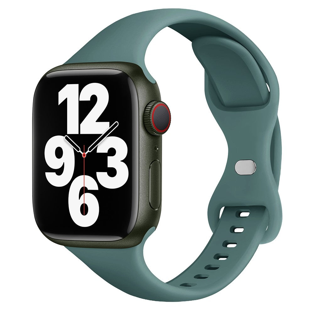 Rigtigt Fint Silikone Universal Rem passer til Apple Smartwatch - Grøn#serie_21