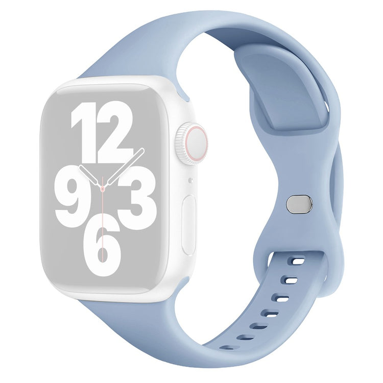 Rigtigt Fint Silikone Universal Rem passer til Apple Smartwatch - Blå#serie_22