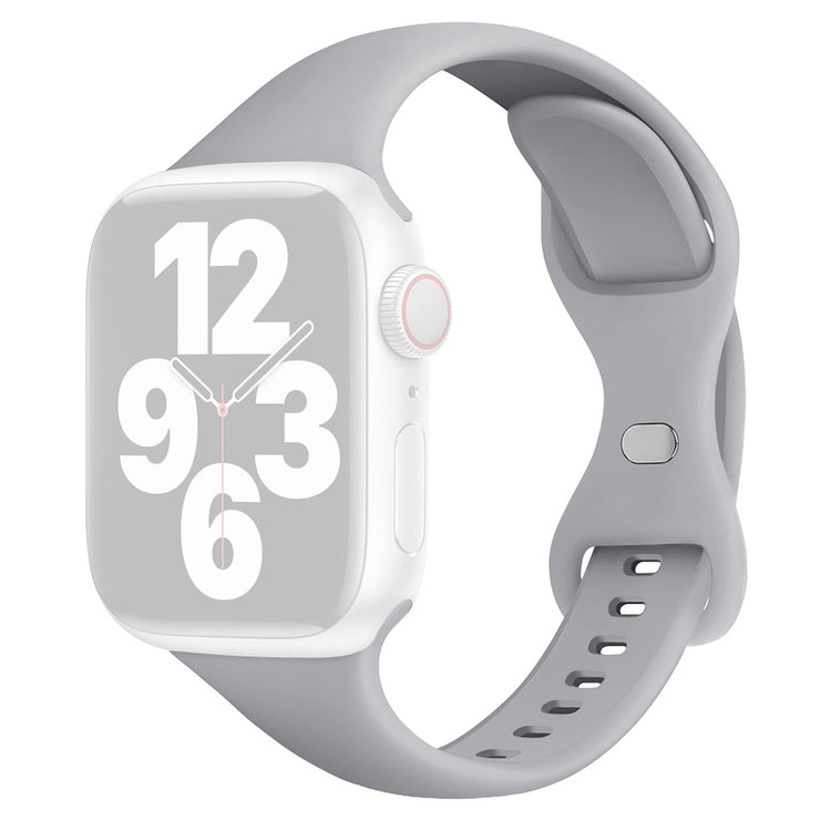 Holdbart Silikone Universal Rem passer til Apple Smartwatch - Sølv#serie_3