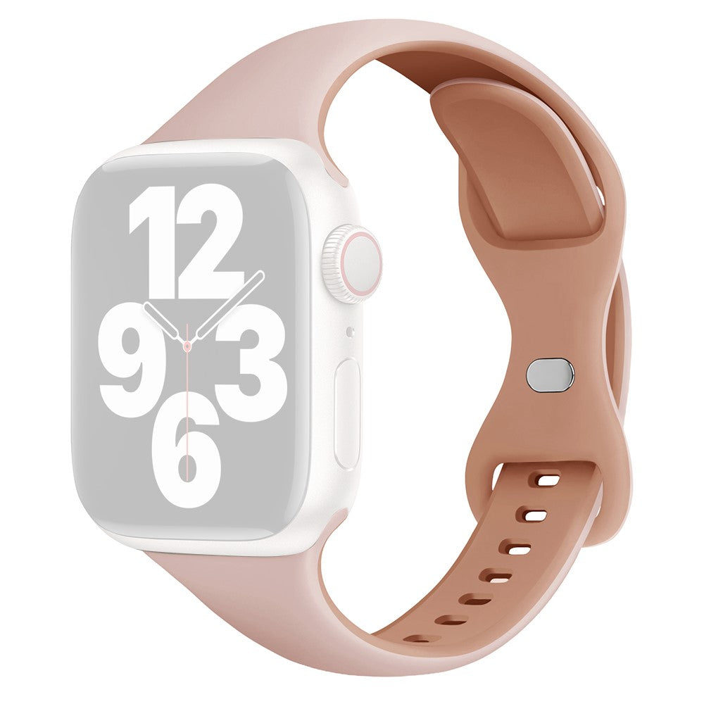 Super Holdbart Silikone Universal Rem passer til Apple Smartwatch - Pink#serie_17