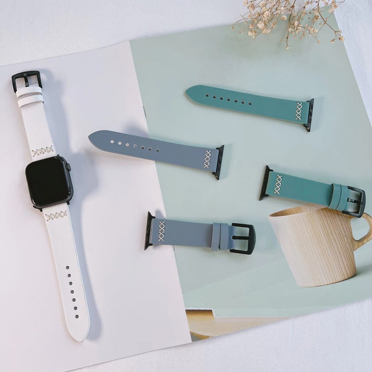 Cool Kunstlæder Universal Rem passer til Apple Smartwatch - Brun#serie_1