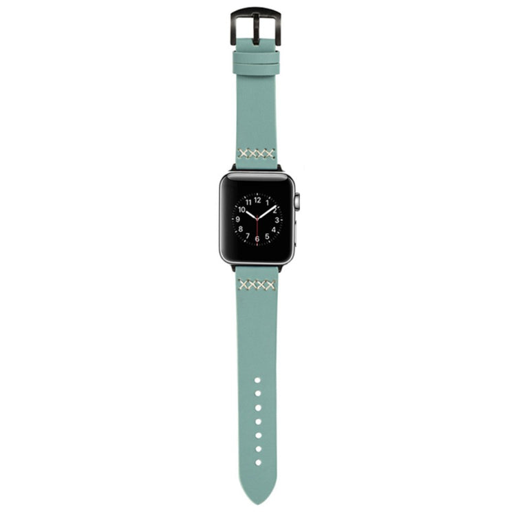 Cool Kunstlæder Universal Rem passer til Apple Smartwatch - Grøn#serie_3