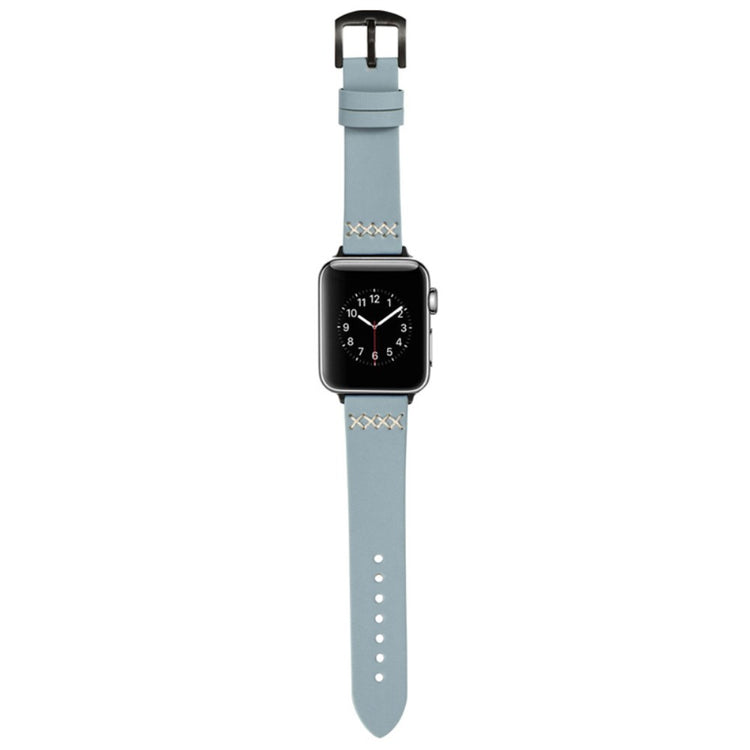 Cool Kunstlæder Universal Rem passer til Apple Smartwatch - Blå#serie_4