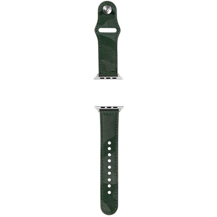 Glimrende Ægte Læder Universal Rem passer til Apple Smartwatch - Grøn#serie_1