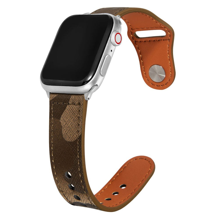 Glimrende Ægte Læder Universal Rem passer til Apple Smartwatch - Brun#serie_2