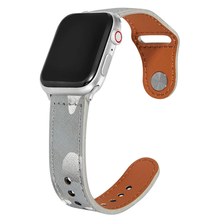 Glimrende Ægte Læder Universal Rem passer til Apple Smartwatch - Hvid#serie_4