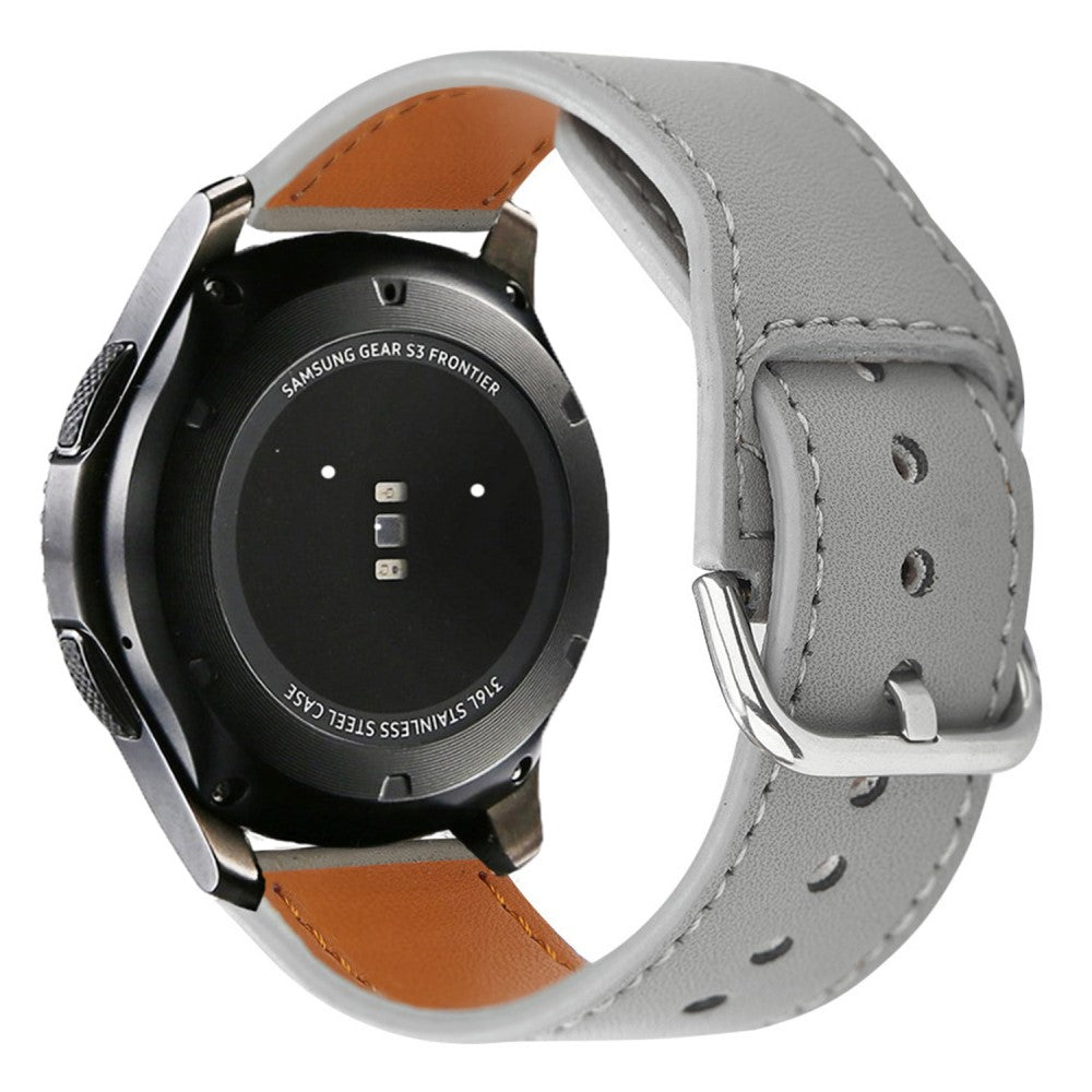 Kønt Kunstlæder Universal Rem passer til Apple Smartwatch - Sølv#serie_4
