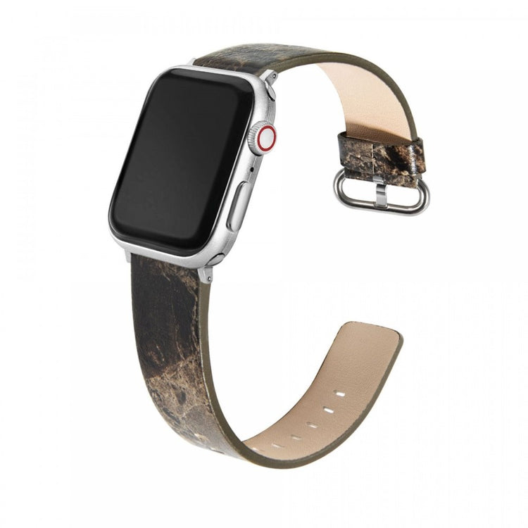 Vildt Fint Kunstlæder Universal Rem passer til Apple Smartwatch - Brun#serie_4